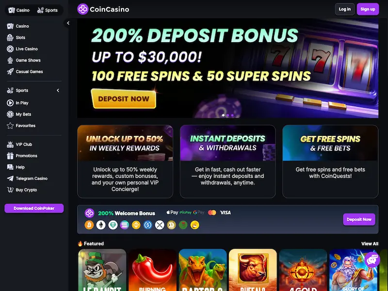 coincasino home